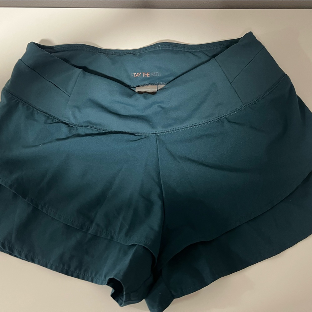 Stay The Night Teal Women's Active Shorts